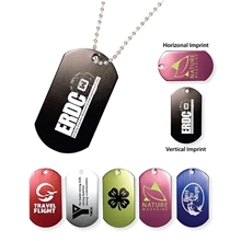 Metal Dog Tag with 23 1/2 Ball Chain