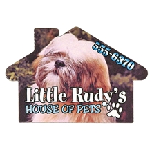 Full Color Digital Stock Shaped Magnets - House