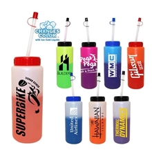 Mood(TM) 32 oz Sports Bottle with Flexible Straw