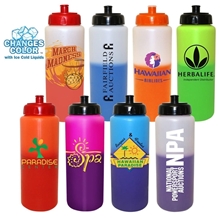 Mood(TM) 32 oz Sports Bottle with Push n Pull Cap