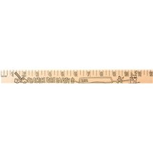Fire Safety u Color Rulers - Natural Wood Finish
