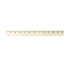 School Bus Safety U Color Rulers - Natural wood finish