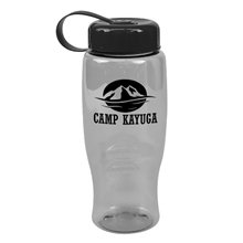 Poly - pure - 27 oz Transparent Bottle with Tethered lid