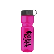 Champion - 28 oz Transparent Bottle with Tethered lid