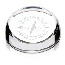 JAFFA(R) Clear Slant - Top Paperweight