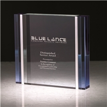 Cosenza III Blue Aluminum Edged Rectangle