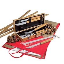 Cleveland 5- Piece Bamboo BBQ Set