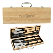 Cleveland 5- Piece Bamboo BBQ Set