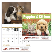 Good Value(TM) Puppies Kittens - Stapled Calendar