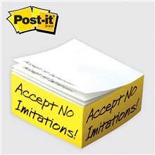 Post - it(R) Custom Printed Notes Half - Cube 4 x 4 x 2