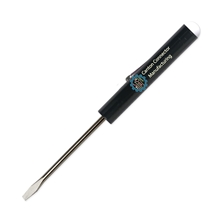 Pocket Screwdriver - 1/8 Flat Tip Blade w / Button Top