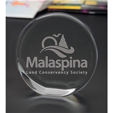 Standing Disk Paperweight