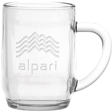 10 oz Haworth Glass Coffee - Deep Etched
