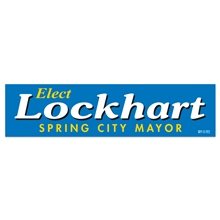 Bumper Sticker Rectangle 3 3/4 x 15 White Vinyl