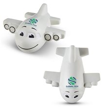 Smiling Airplane Shape Stress Ball