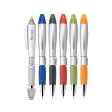 Silver Blossom Ballpoint Pen / Highlighter