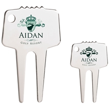 Silver - Tone Divot Repair Tool