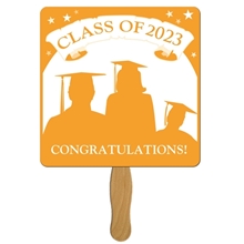 Square Graduate Hand Fan - Paper Products