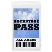 TOLEDO Clear Backstage Pass or Pit Pass Size Holder Fits 4 X 7-1/4 Insert