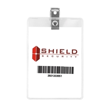 HILLIARD H Clear Badge Holder Fits 2-1/4 X 3 Insert