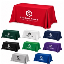 PREAKNESS SIX 3- Sided Economy Table Cover Throws (Spot Color Print) / Fits 6 ft Table
