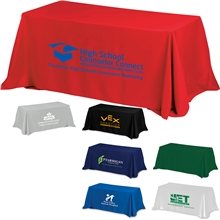 ZENYATTA EIGHT 4- Sided Throw Style Table Covers Table Throws (Spot Color Print) / Fits 8 ft Table
