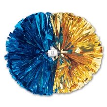 2- Color Contrasting Ends Metallic Show Pom - 6