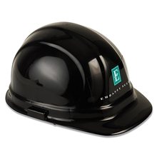 Decal Imprinted Hard Hat - Hard hat - front or back