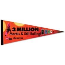 12 x 30 Premium Felt Pennant - With 1 sewn Strip