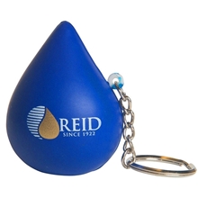 Blue Drop Stress Reliever Keyring