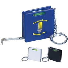 Square Level Tape Measure Key Tag