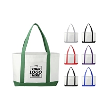 Large Canvas Boat Tote Bag