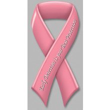 Breast Cancer Awareness Ribbon - Exterior - Auto Die Cut Magnets