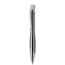 Blackpen Brass Twist - Action Gunmetal Ballpoint Pen w / Detail and Chrome Points