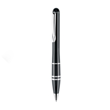 Blackpen Twist - Action Black Ballpoint Pen w / Chrome Points