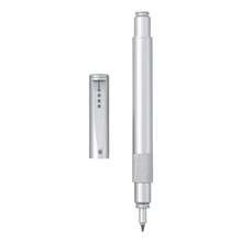 Blackpen Brass Cap - off Gel Ink Pen w / Chrome Finish and Texture Grip