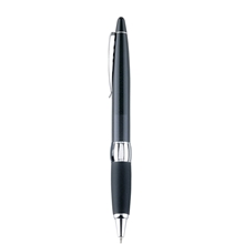 Blackpen Twist - Action Ballpoint Pen w / Black Lacquer, Comfort Grip, Chrome Points