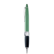 Blackpen Twist - Action Ballpoint Pen w / Green Lacquer, Comfort Grip, Chrome Points