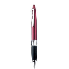 Blackpen Twist - Action Ballpoint Pen w / Red Lacquer, Comfort Grip, Chrome Points