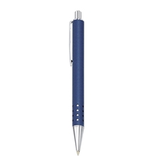 Blackpen Click - Action Ballpoint Pen in Matte Blue w / Chrome Points
