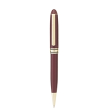 Blackpen Twist - Action Ballpoint Pen in Burgundy Lacquer w / Gold Points