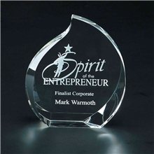 Clearaward Optical Crystal Flame - Shaped Achievement Award