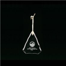 Clearaward Jade Crystal Holiday Ornament Arrowhead