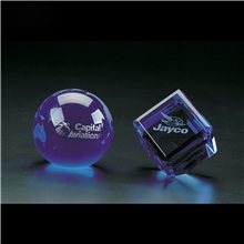 Clearaward Optical Crystal Blue Globe 2 3/8 In