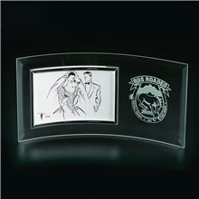 Clearaward Jade Crystal Curved Frame Award 14 In