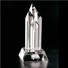 Clearaward Optical Crystal Four Diamonds 12 in