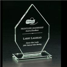 Clearaward Encourage Jade Crystal Achievement Award 7 1/2 in