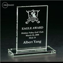 Clearaward Jade Crystal Attitude Award 8 in