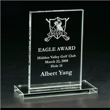 Clearaward Jade Crystal Attitude Award 7 in