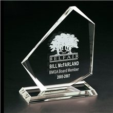 Clearaward Appreciation Jade Crystal Achievement Award 8 1/2 in